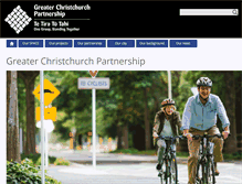 Tablet Screenshot of greaterchristchurch.org.nz